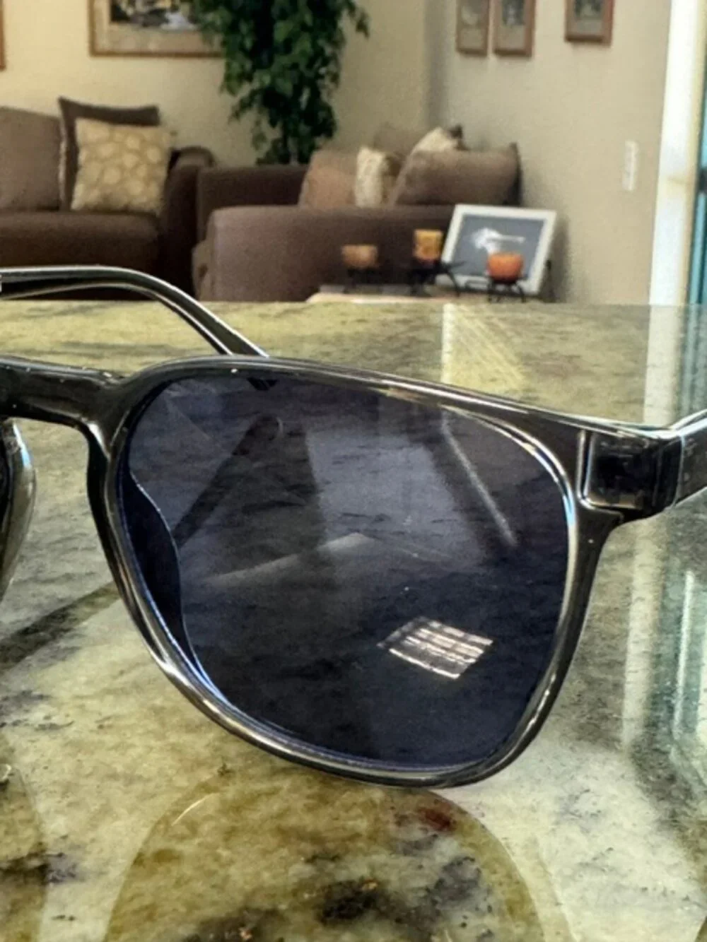 Kenneth Cole Reaction KC1414 20V Square Crystal Gray/Blue Sunglasses NWT/Case